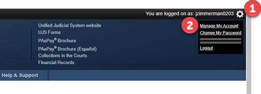 User Option Menu icon